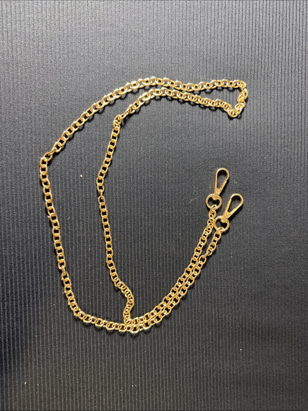 Gold Chain Strap With Lobster Clips